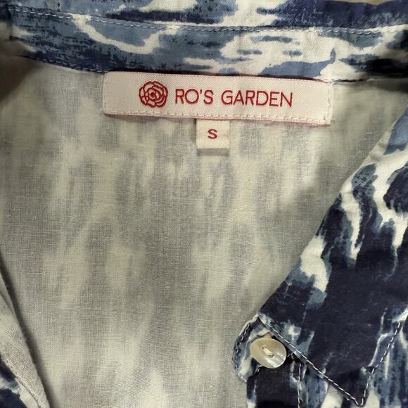 Blue Patterned Mini Dress - Picture 6 of 11